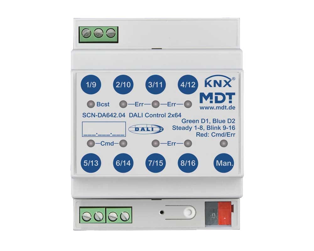 MDT ITALIA SRL EYGSCN-DA642.04 Gateway DALI KNX control 2x64
