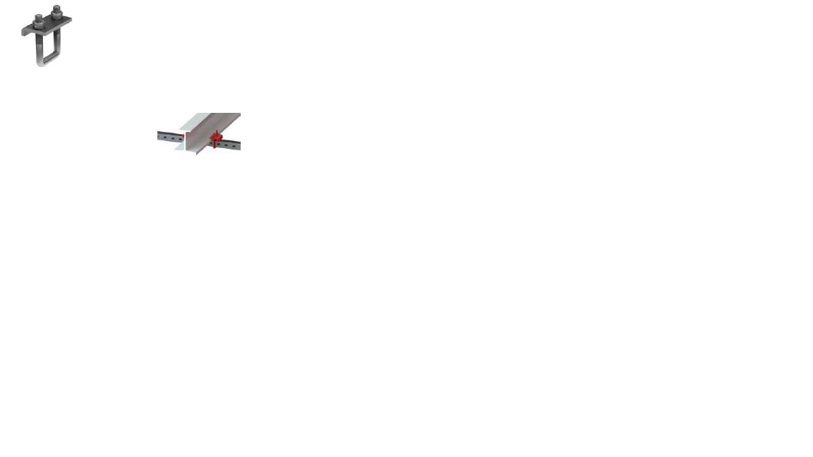 DKC-COMBITECH - SCZBMH1010HDZ M5 Supporto fissaggio a trave ZC