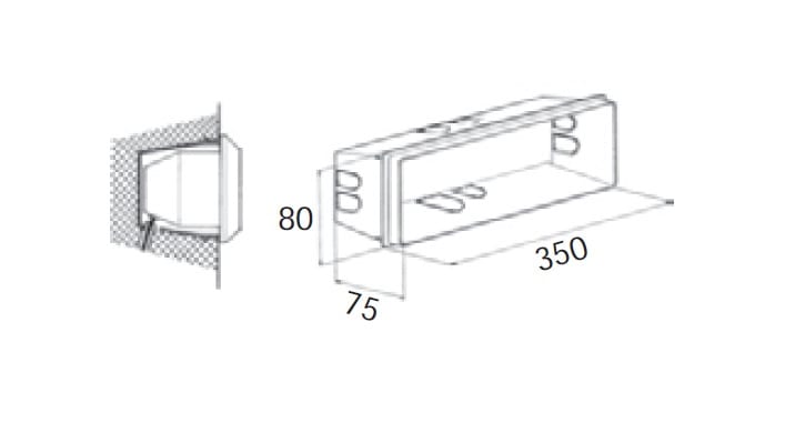 SIDE SPA - SDE320000 SCATOLA DA IMMURARE NE