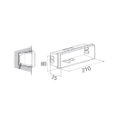 SIDE SPA - SDE320001 SCATOLA DA IMMURARE 215X85MM NE