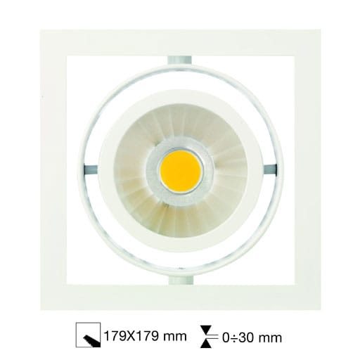 SIDE SPA SDE70505-LBC-60 MATRIX POWER 1 LED 179X179MM 41W 5042LM