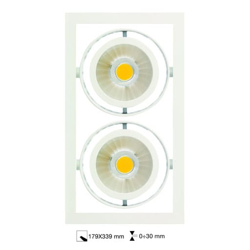 SIDE SPA SDE70605-LBC-30 MATRIX POWER 2 LED 179X339MM 81W 10326LM