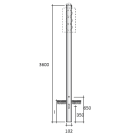 SEM - SEM3350/S PALO CILINDRICO D 102X3500X3 MM.