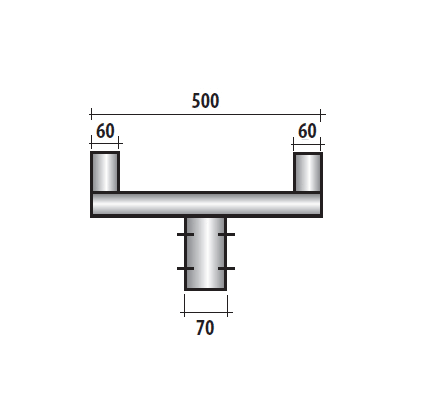 SEM - SEM4220 TRAVERSA LUNG. 50 CM. ZINCATA