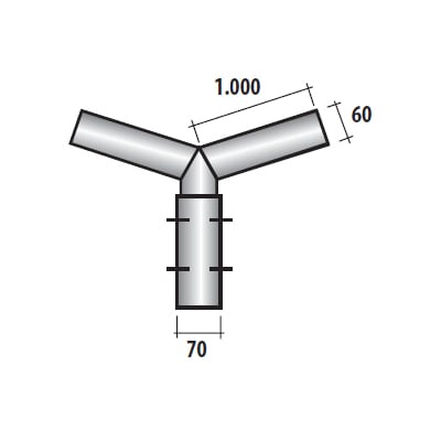 SEM - SEM4316 TESTA PALO DOPPIO X PALI DM. 60