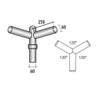 SEM - SEM4317/V TESTA PALI 3 BRACCI X CONICI