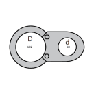 SEM - SEM4329/1 ACCOPPIATORE SINGOLO D 102-60 MM VERN.