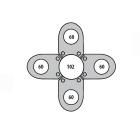 SEM - SEM4329/4 ACCOPPIATORE QUADRUPLO D 102-60 MM VERN.