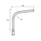SEM - SEM4332/05 BRACCIO SINGOLO D 68X200+60X1000X1000 MM