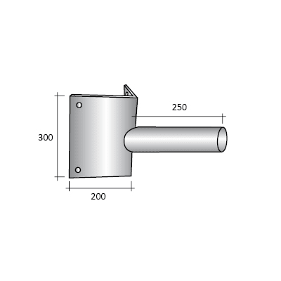 SEM - SEM4341/90 STAFFA AD ANGOLO PER ARMATURE