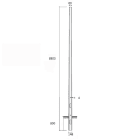 SEM - SEM4880/4 PALO CONICO H.TOT. 880 CM. D 148/60X4