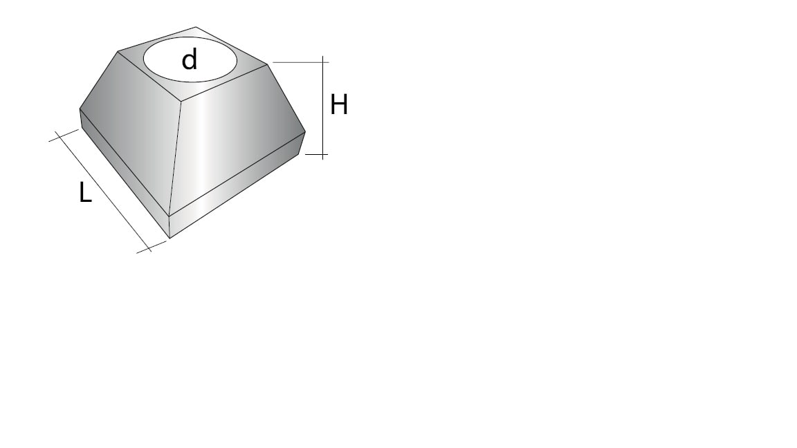 SEM - SEMBP250 BASE VENICIATA X PALO CON PIASTRA 250