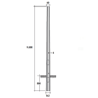 SEM - SEMOTT98/4 PALO OTTAGONALE H.TOT. 980 CM. D 162/60X