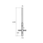 SEM - SEMR60-114/76/V PALO RASTREMATO H.TOT. 600 CM. 1 RASTR.