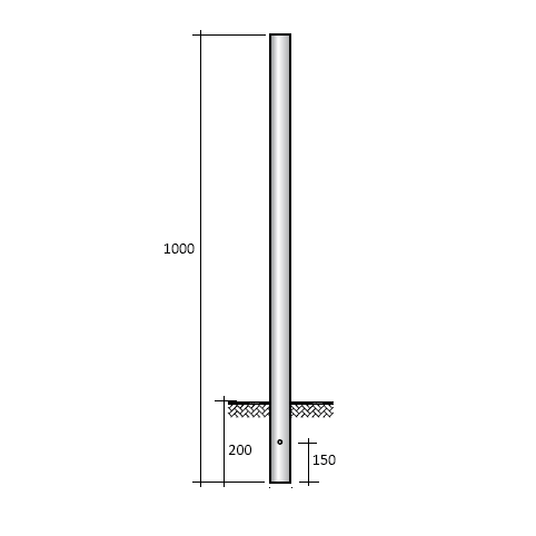 SEM - SEMVR3120N PALO IN VETRORESINA CILINDRICO D 60X1200