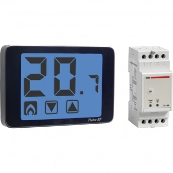 VEMER SPA VEMVE483400 SET THALOS RF NERO + ATTUATORE 1 CAN.