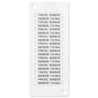 GRAFOPLAST SRL - GRASI2K02W/30MC TESSERA TUBETTO CAVI BIANCO 30X4 2000PZ