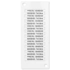 GRAFOPLAST SRL GRASI2K02W/30MC TESSERA TUBETTO CAVI BIANCO 30X4 2000PZ