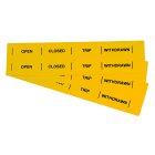 GRAFOPLAST SRL - GRASI2K15215Y STRISCIA BINARIO 215X15MM GIALLO PVC 40P