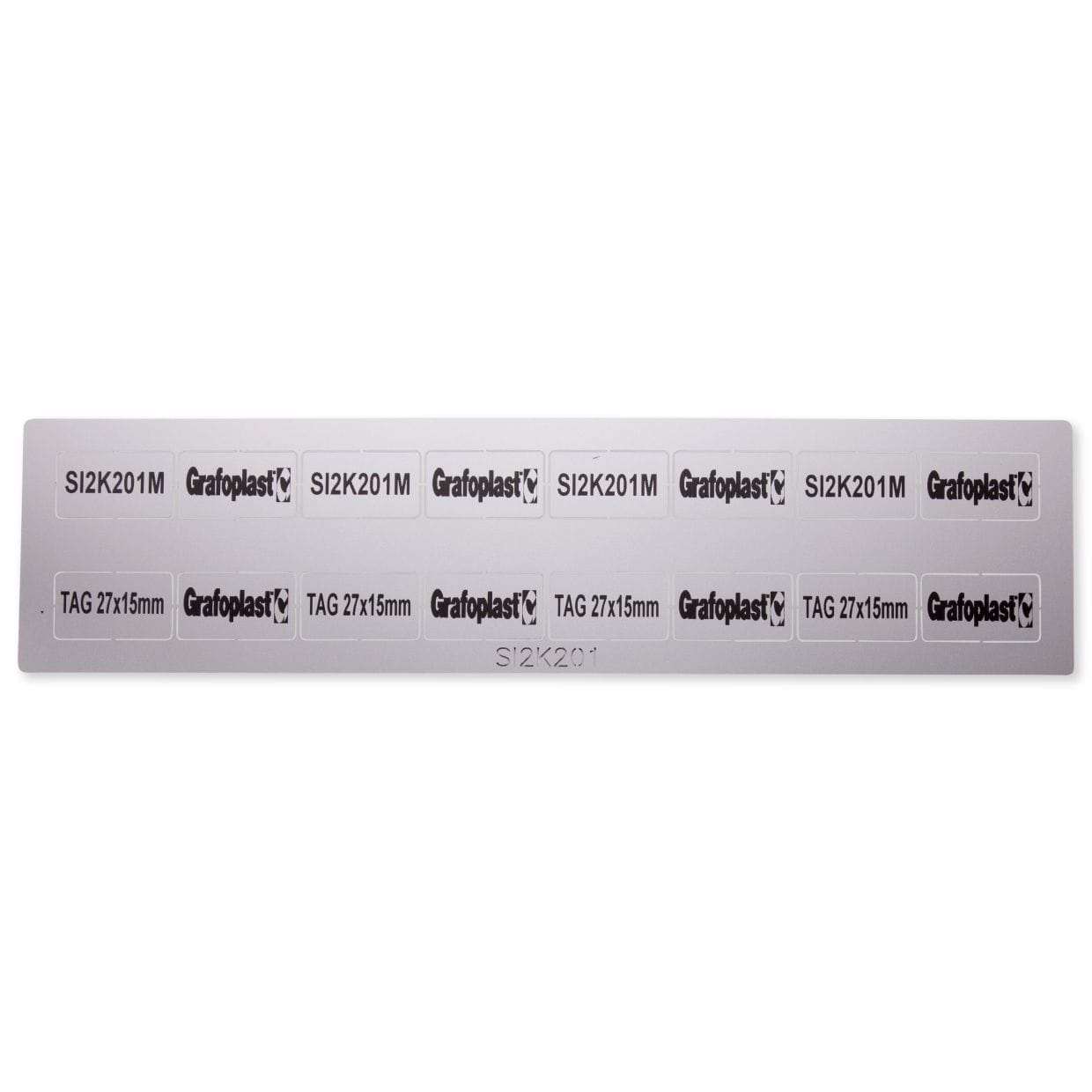 GRAFOPLAST SRL GRASI2K201M T. PULSANTI 27X15MM METAL PMMA 192PZ