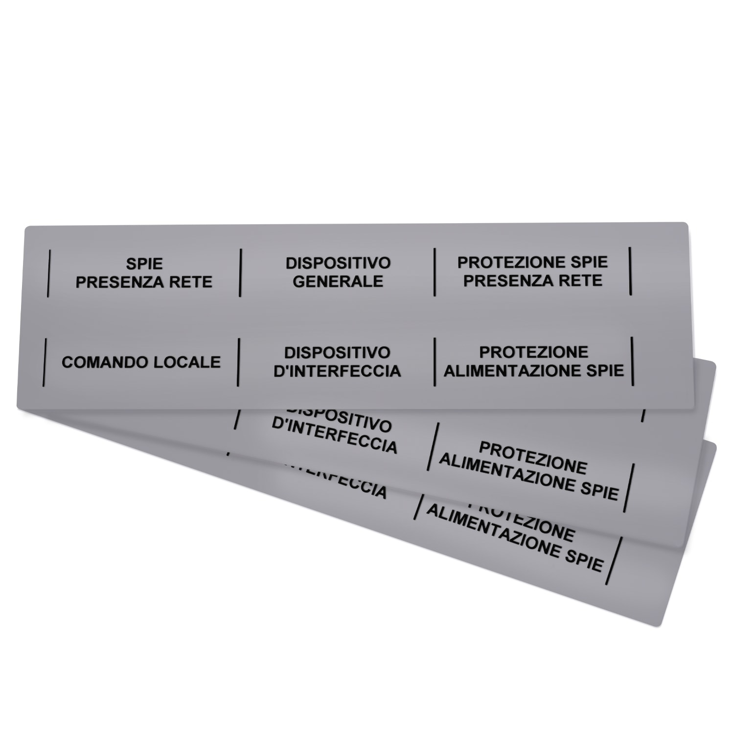 GRAFOPLAST SRL GRASI2K20215M STRISCIA BINARIO 215X20MM METAL PVC 40PZ