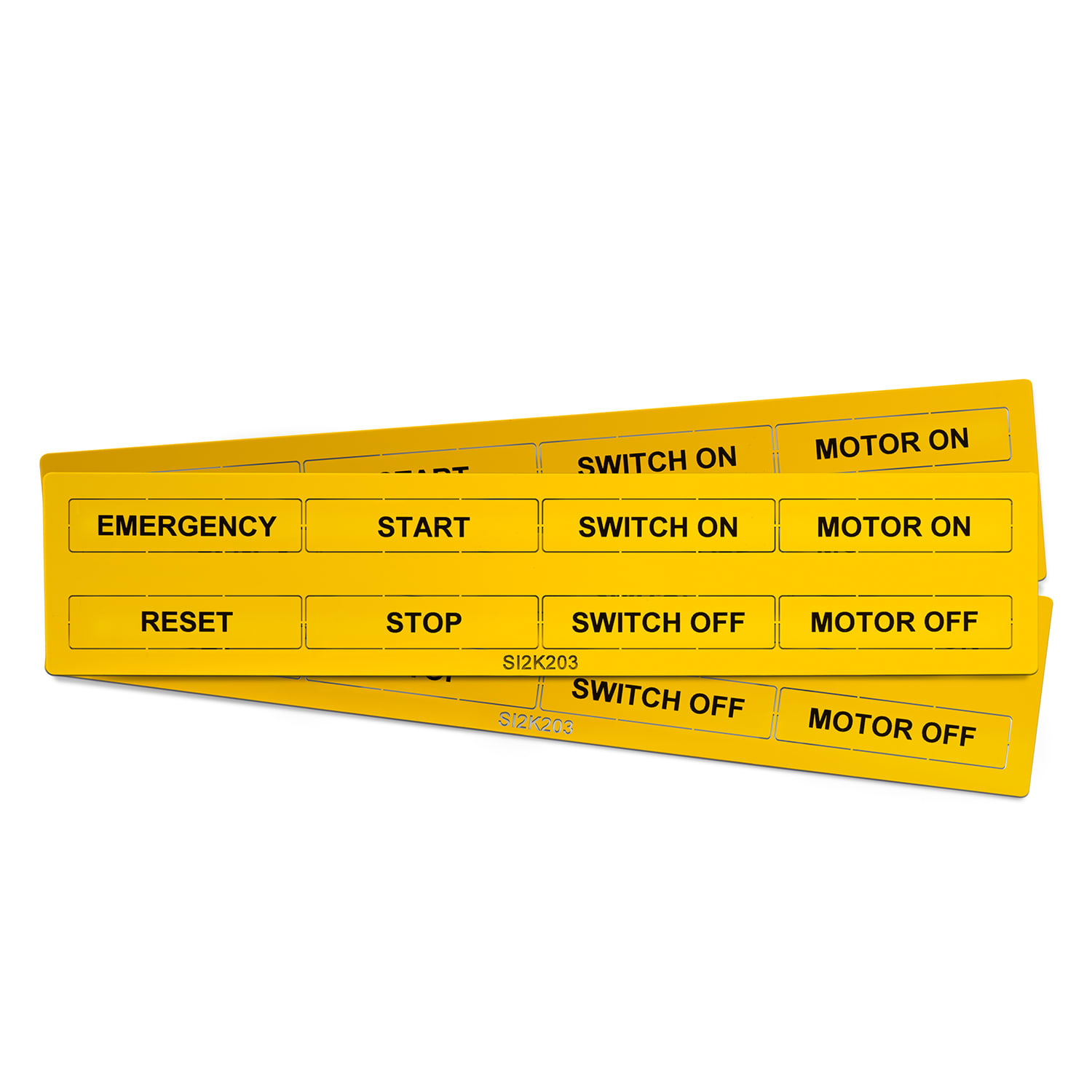 GRAFOPLAST SRL GRASI2K203Y T. PULSANTI 67X15MM GIALLO PMMA 96PZ