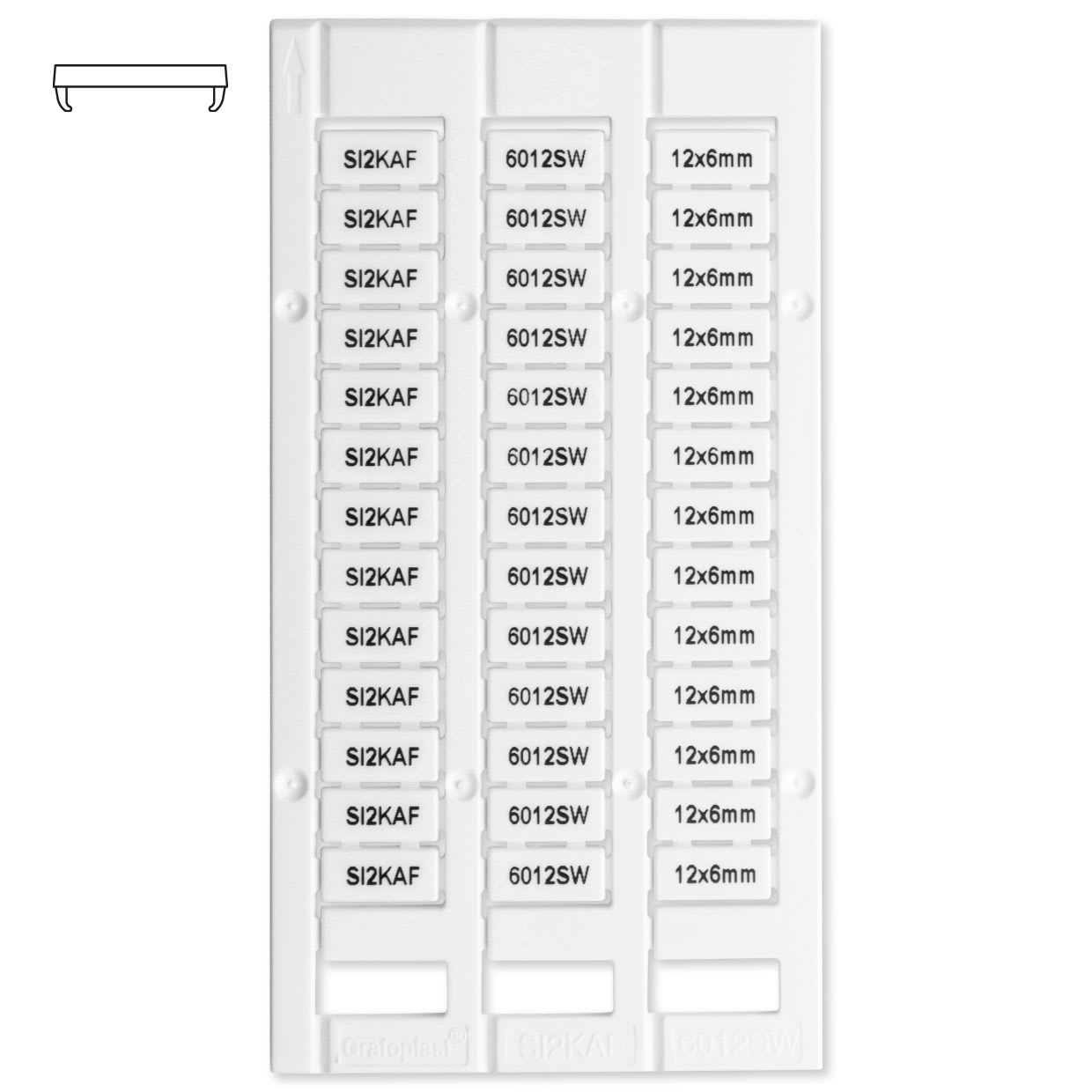GRAFOPLAST SRL - GRASI2KAF6012SW T. MORSETTI ENTRELEC 12X6 858PZ
