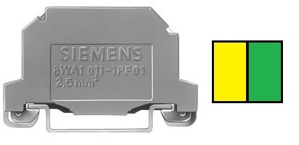 SIEMENS - SIE8WA10111PF00 MORSETTO UNIP DI TERRA 2,5MMQ 2 ATT