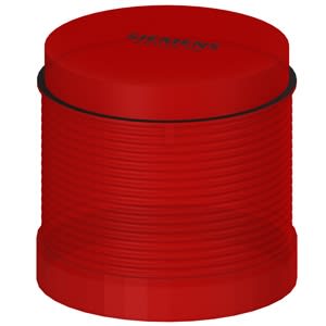 SIEMENS - SIE8WD44205DB Elemento luce rotante, con LED integrato, rosso, AC/DC 24 V, diametro 70 mm