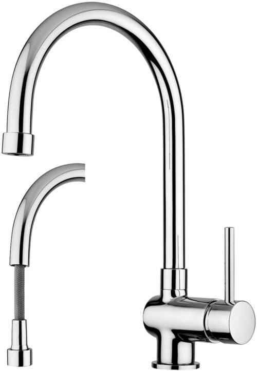 RUBINETTERIA PAFFONI PFFSK185CR MIX LAVELLO CON DOCCIA ESTRAIBILE STICK