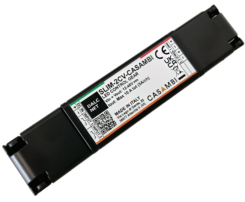 DIGIMAX SRL - DIXSLIM-2CV-CASAMBI DIMMER CASAMBI +PUSH CV 12-48VIN 2CH 10A