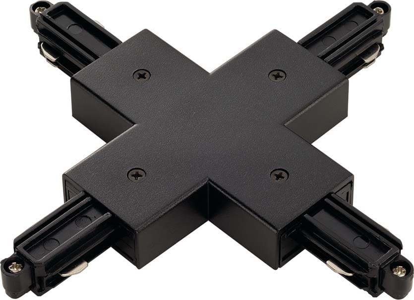 SLV ITALIA SRL - SLV143160 RACCORDO A X, PER BINARIO MONOFASE, NERO