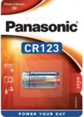 SICOM (PANASONIC) - SNPP-CR-123AL/1BP PILE FOTO AL LITIO (BL 1) 3 V