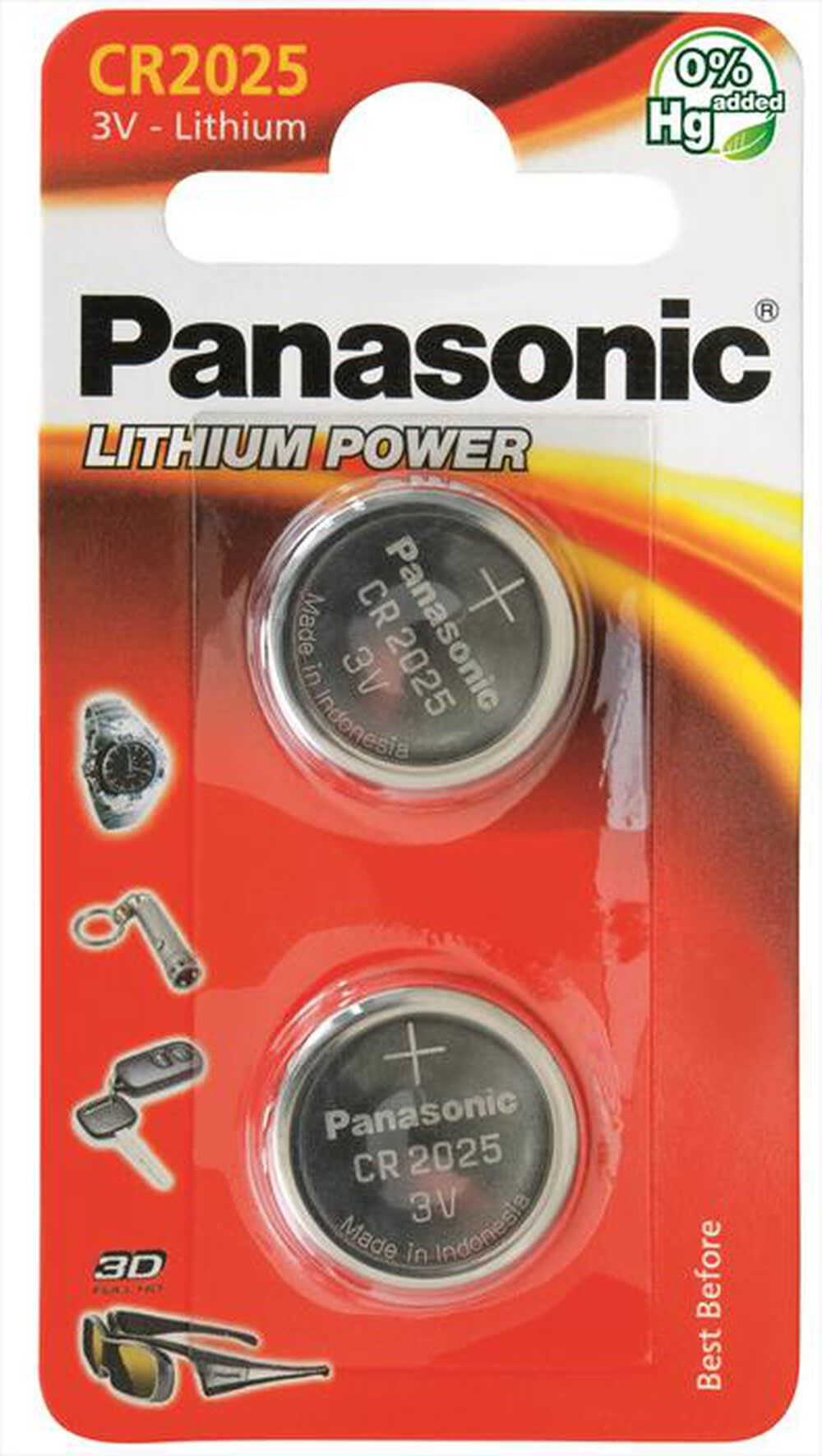 SICOM (PANASONIC) - SNPP-CR-2025L/2BP PILA AL LITIO BOTT (BL 2)3 V