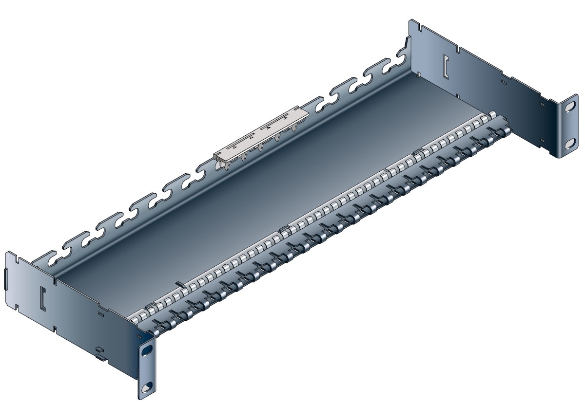 SCHNEIDER ELECTRIC - SNRLEEX9910U PATCH PANEL MPLUS 24 MODULI UTP, 1 U