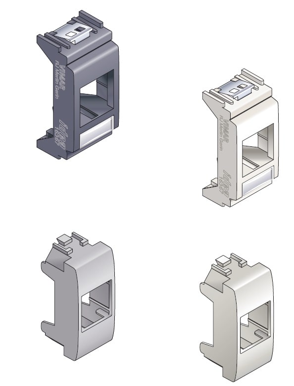 SCHNEIDER ELECTRIC - SNRLEEXSVIPL ADATT. VIMAR PLANA BIANCO RJ45