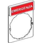 SCHNEIDER ELECTRIC - SNRZBY2630 PORTA ETICHETTA+ETICHETTA EMERGENZA