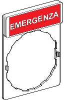 SCHNEIDER ELECTRIC - SNRZBY2630 PORTA ETICHETTA+ETICHETTA EMERGENZA