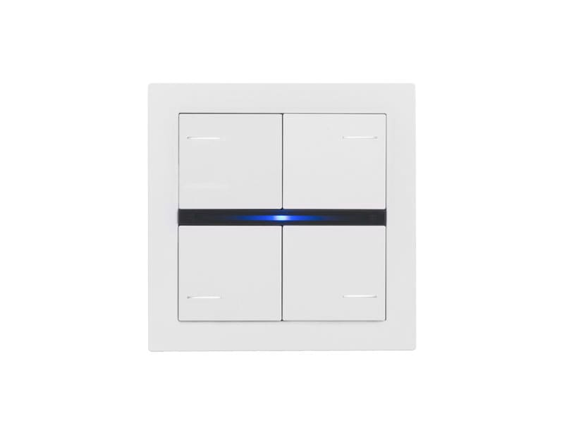 EELECTRON SPA - EEXSO04L02KNX-1 PULSANTE LITE 4 TASTI 8CH RGB BIANCO