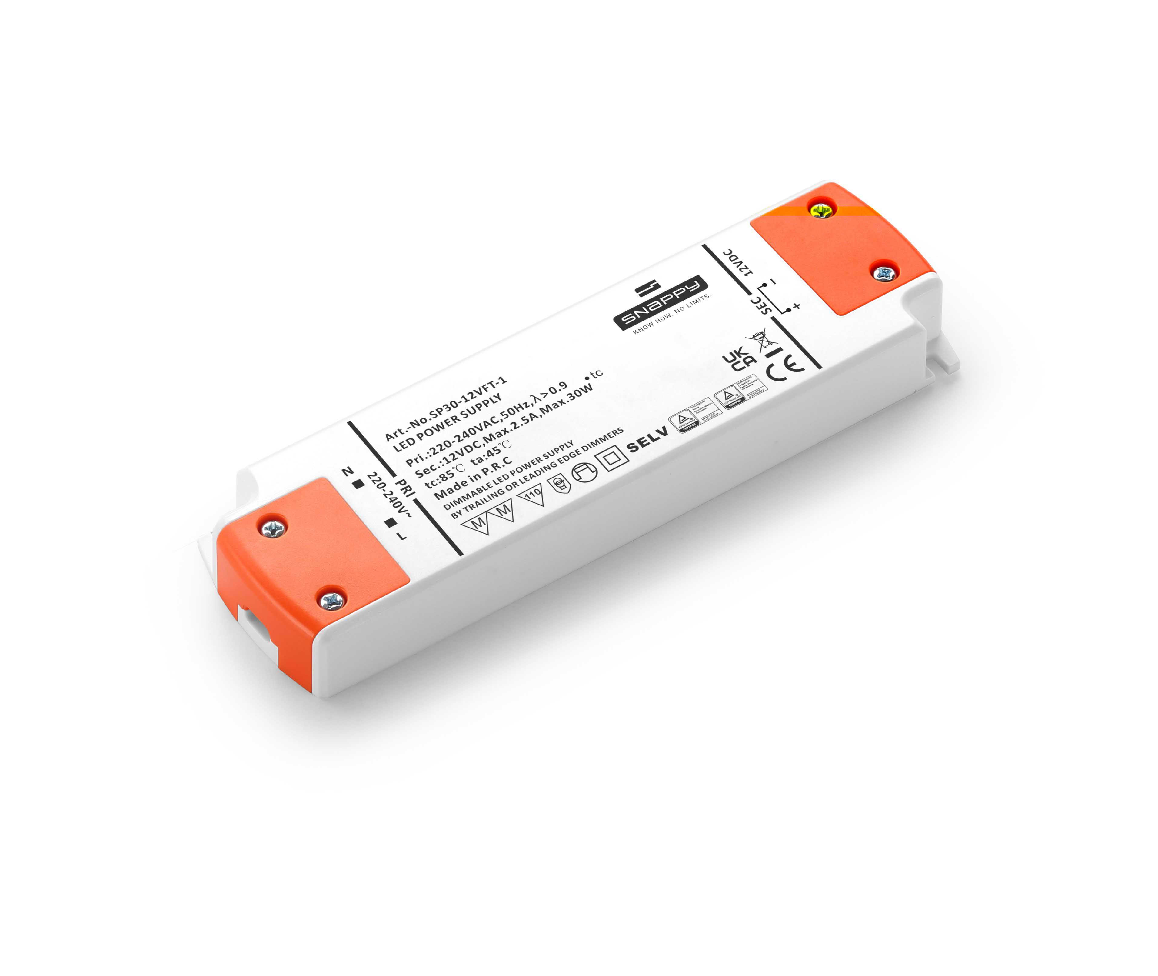DIGIMAX SRL DIXSP30-12VFT-1 DRIVERLED TRIAC12V 2.5A30W L158XW45.8XH1