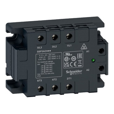 SCHNEIDER ELECTRIC SNRSSP3A250P7RT RELE STATICO TRIFASE 50A 42...660VAC