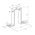 CONTACT ITALIA SRL - IICST21KQ SUPPORTO ALTO ZINCATO 70 MM