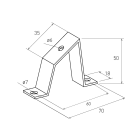 CONTACT ITALIA SRL - IICST23KS Supporto 45 Gradi Zincato