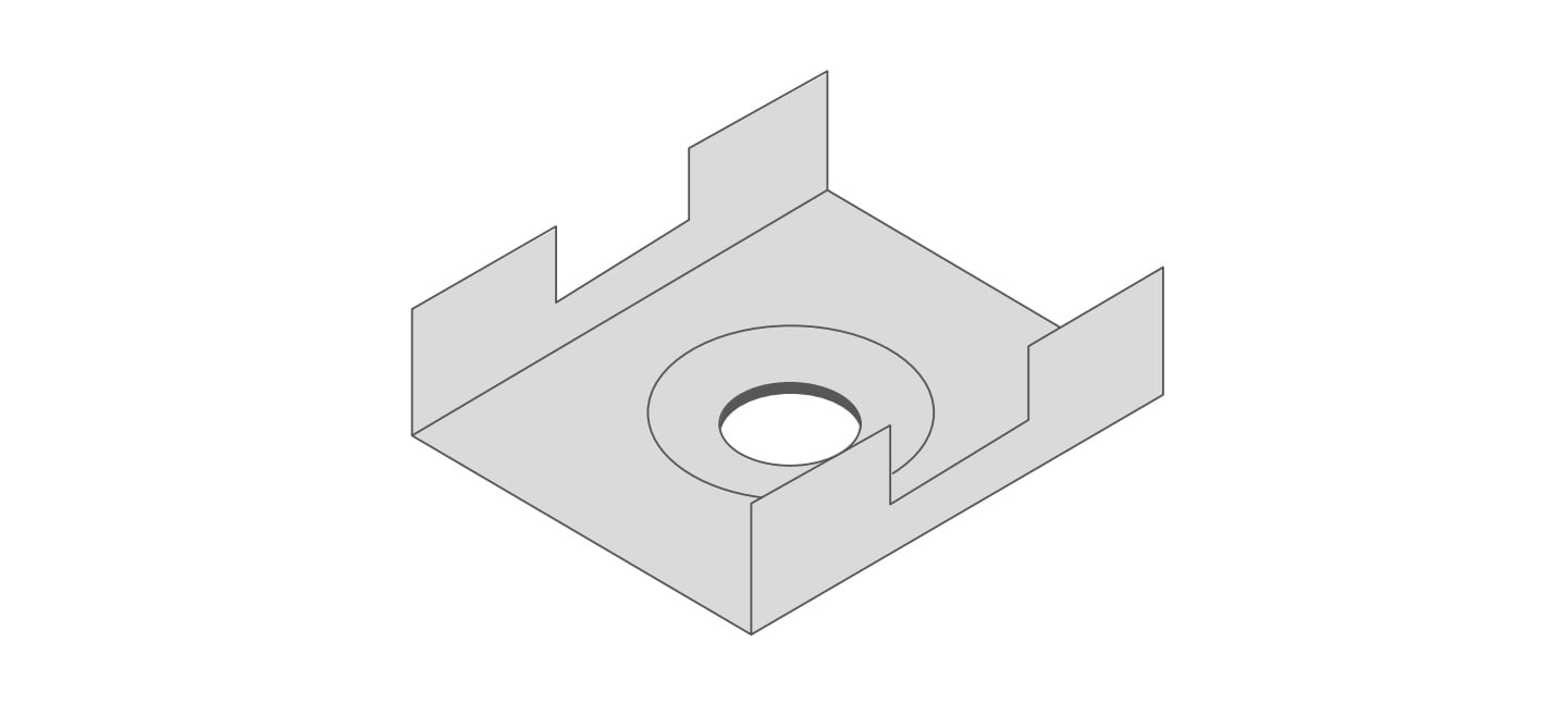 DIGIMAX SRL DIXSTE167-G STAFFE GRIGIE DA SUPERFICIE 16X7