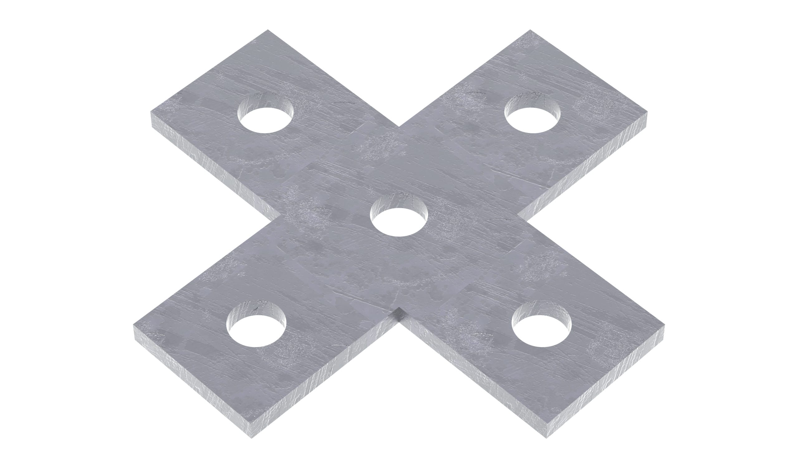 TEKNOMEGA SRL TKGSTF1022 STAFFA PIANA A CROCE ZINC.CALDO 5 FORI