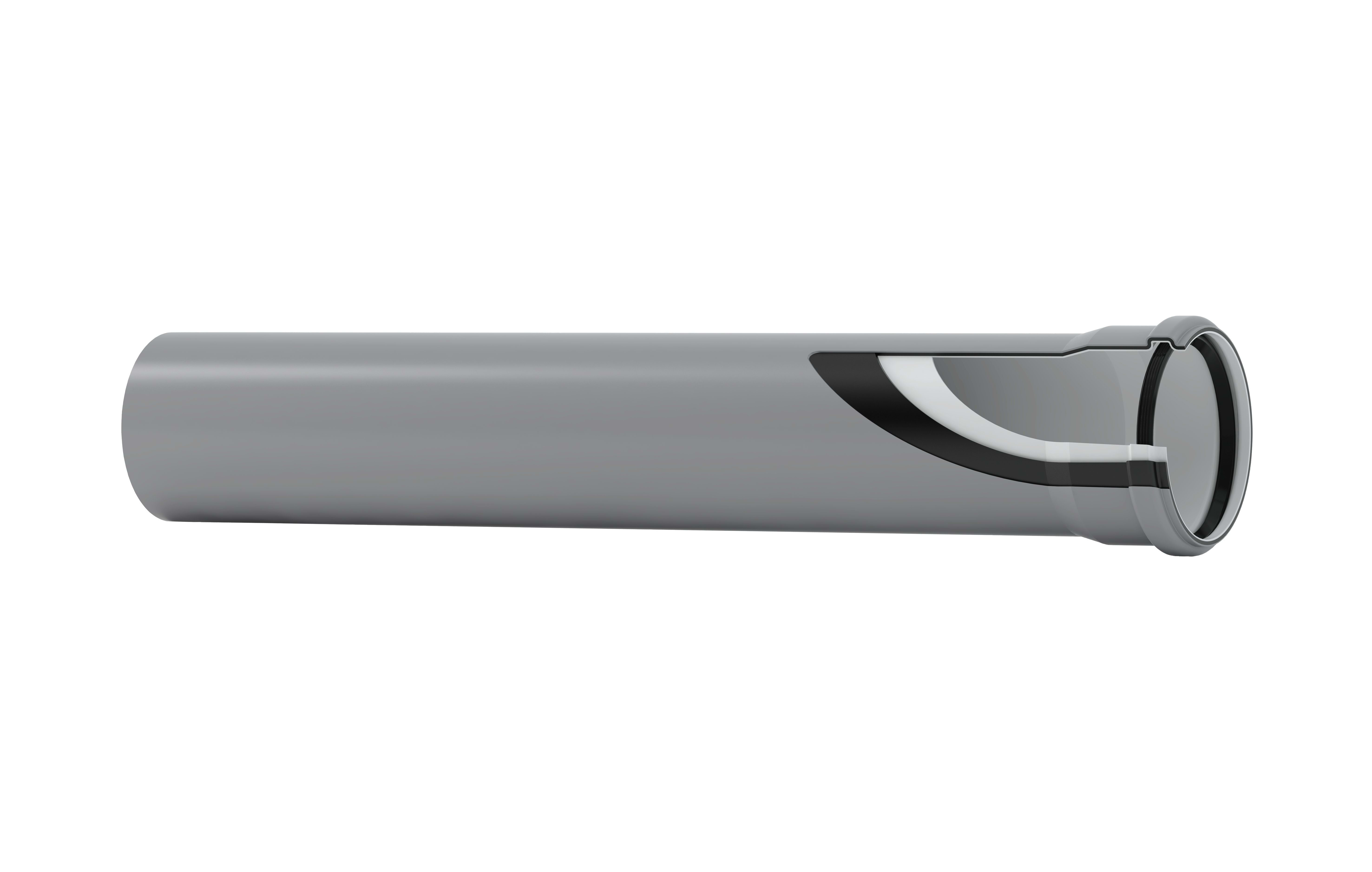 VALSIR VALVS0501215 TUBO PP 3 STRATI - 2 BIC. D.40 L.1000