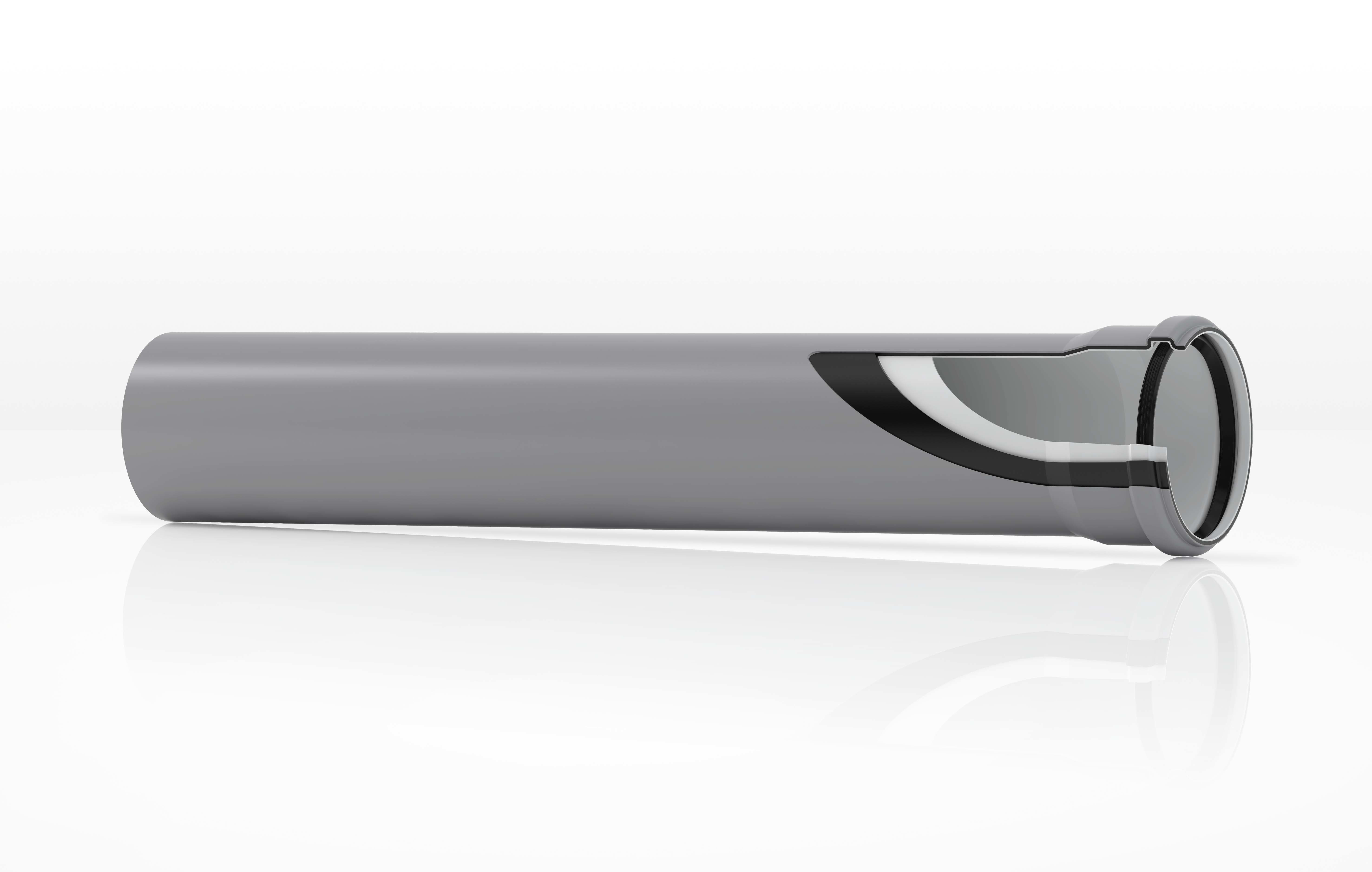 VALSIR - VALVS0501239 TUBO PP 3 STRATI - 2 BIC. D.75 L.1000