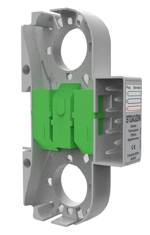 FAIT SRL - FIT3201013 STOA3/DIN-SCHEDA 3 TERMINAZ.OTT. BARRA D