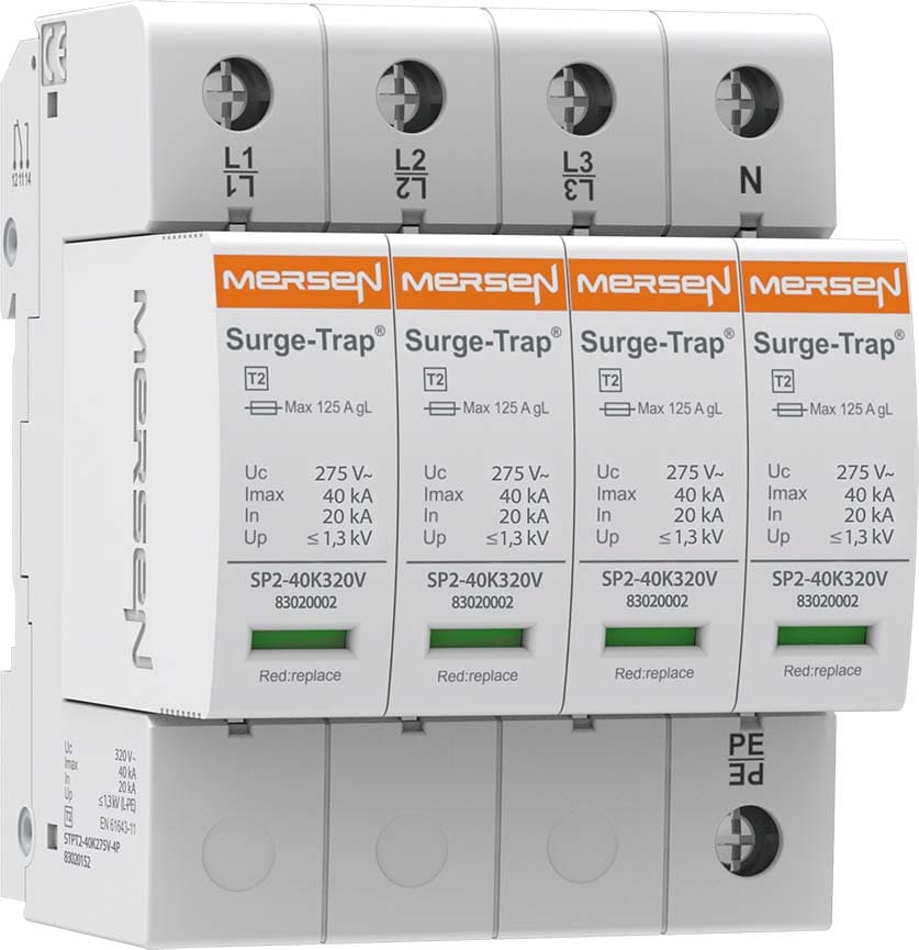 MERSEN ITALIA SPA - XES83020152 SPD T2,40KA,UC275V,4+0 TNS,4P,