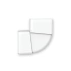 ARNOCANALI SPA - ARNSTW100LV.3 CURVA PIANA SX VAR. KB103 BIANCO